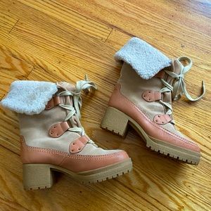 See by Chloe Verena shearling hiking book